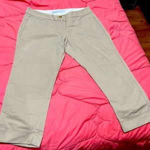 Old Navy Low-Rise Capris Beige colored Slacks. Size 8R